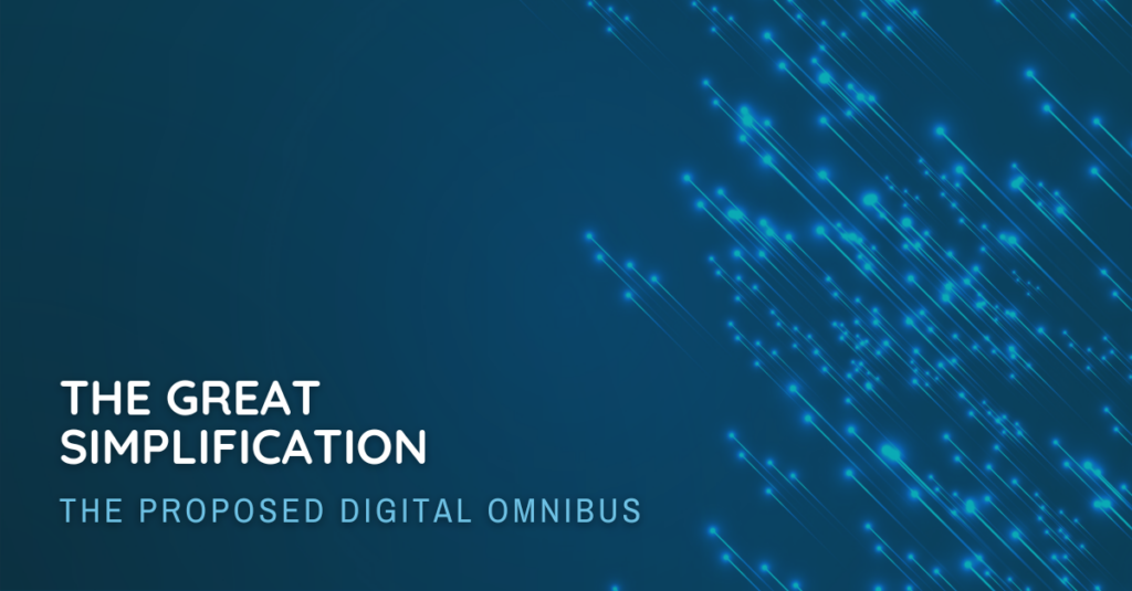 The Great Simplification: The Proposed Digital Omnibus